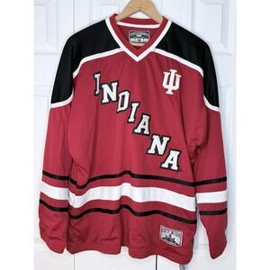 Vintage NWT University Of Indiana Hockey Jersey "99" Size Medium Steve & Barry's